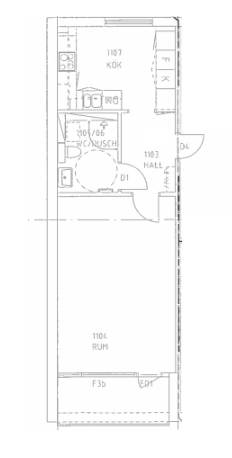 Markörgatan 1rok balkong 1